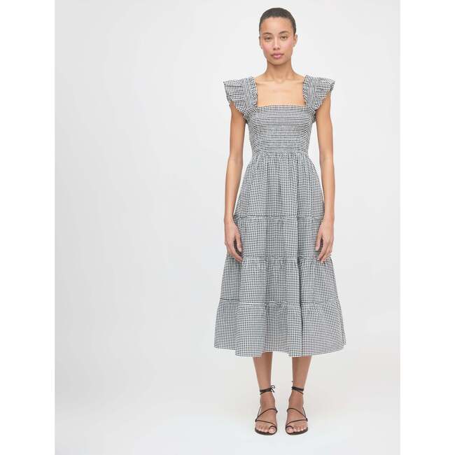 The Ellie Nap Dress, Black/Sand Gingham