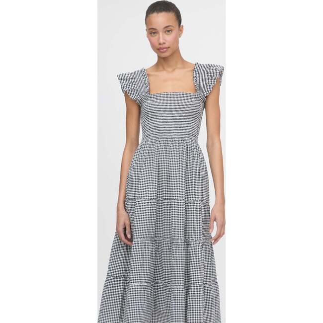 The Ellie Nap Dress, Black/Sand Gingham - Dresses - 3