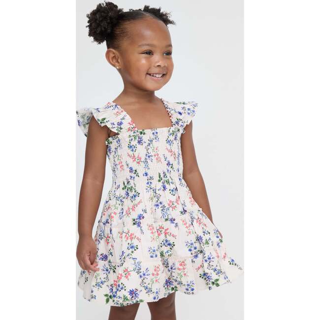 The Baby Ellie Nap Dress - Pink Scallop Bow Chintz
