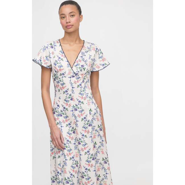 The Brie Dress - Scallop Bow Chintz Pink - Dresses - 3