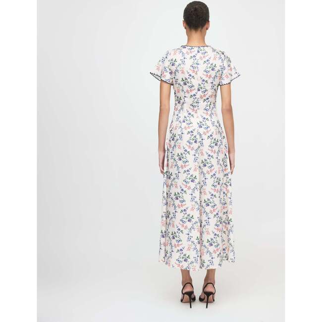 The Brie Dress - Scallop Bow Chintz Pink - Dresses - 5