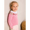 Strawberry Embroidered Jumper, Pink - Sweatshirts - 2 - thumbnail