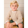 Wave Knit Jumper, Beige - Sweatshirts - 2