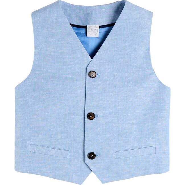 Plain Waist-Coat, Sky Blue