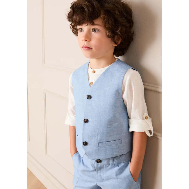 Plain Waist-Coat, Sky Blue