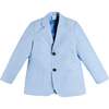 Plain Patch Pocket Blazer, Sky Blue - Jackets - 1 - thumbnail