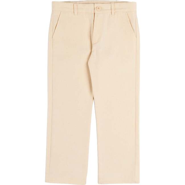 Plain Chino Trousers, Cream