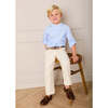 Plain Chino Trousers, Cream - Pants - 2