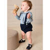Plain Bloomers with Braces, Navy - Bloomers - 3