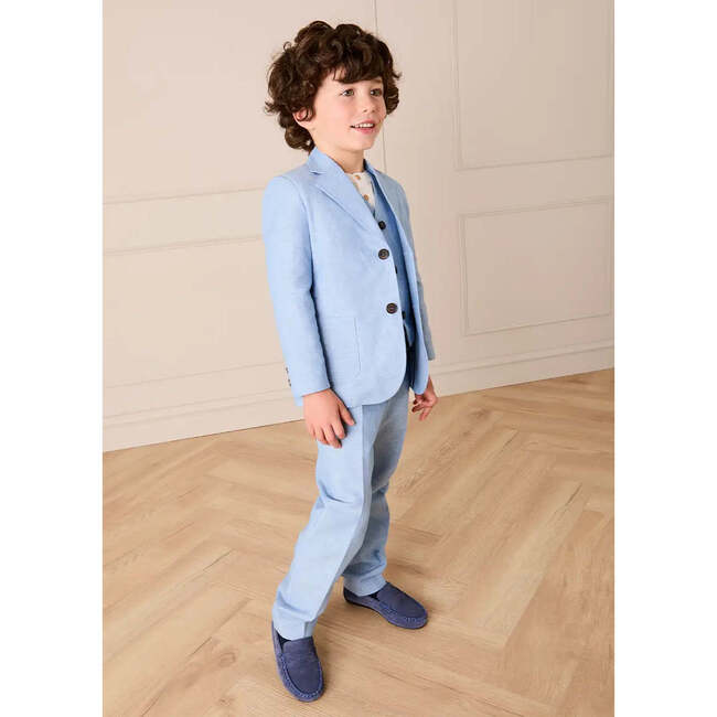 Plain Trousers, Sky Blue - Pants - 4