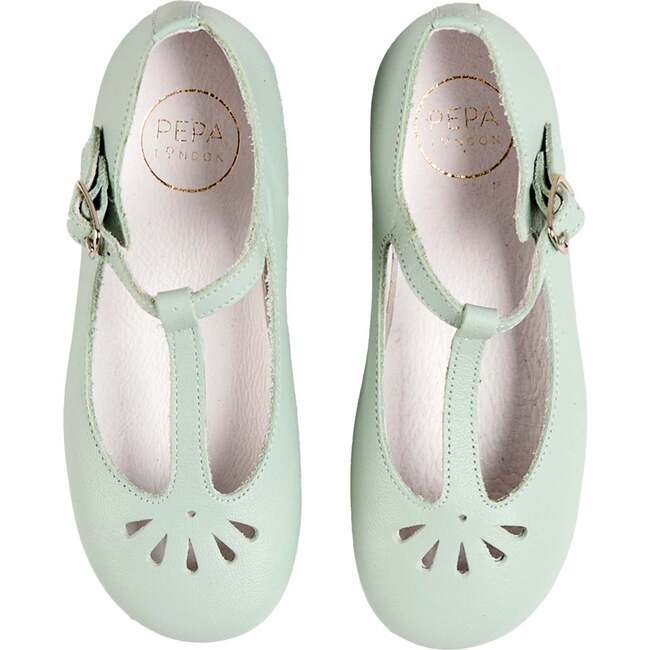Petal Detail Charlotte Shoes, Mint