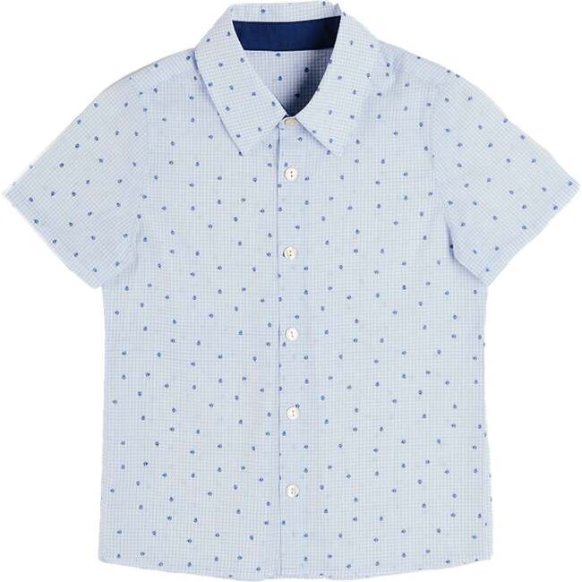 Noah Check Short Sleeve Shirt, Blue