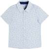 Noah Check Short Sleeve Shirt, Blue - Shirts - 1 - thumbnail