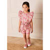 Margret Floral Ruffle Detail Playsuit, Pink - Rompers - 6