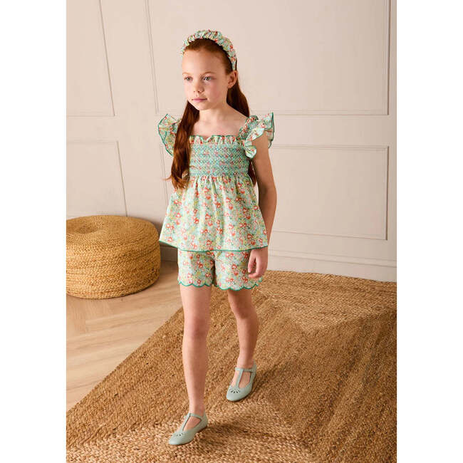 Mabel Floral Blouse, Green