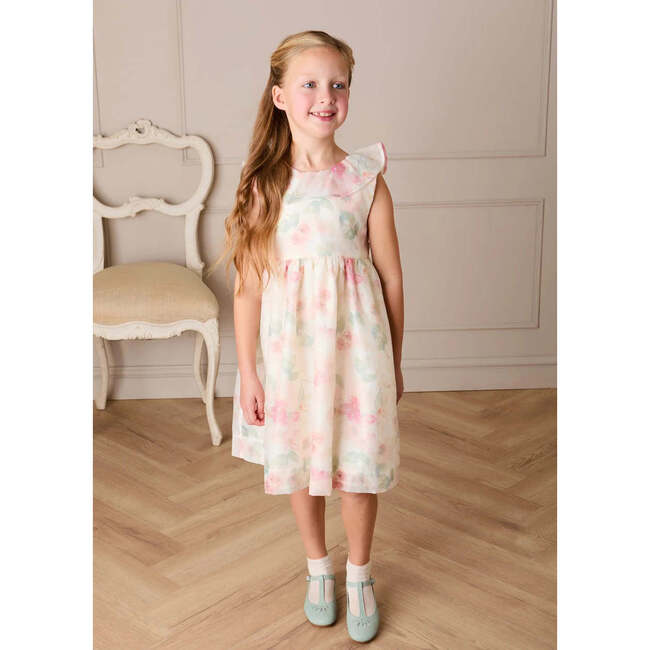 Lillie Floral Sleeveless Dress, Pink