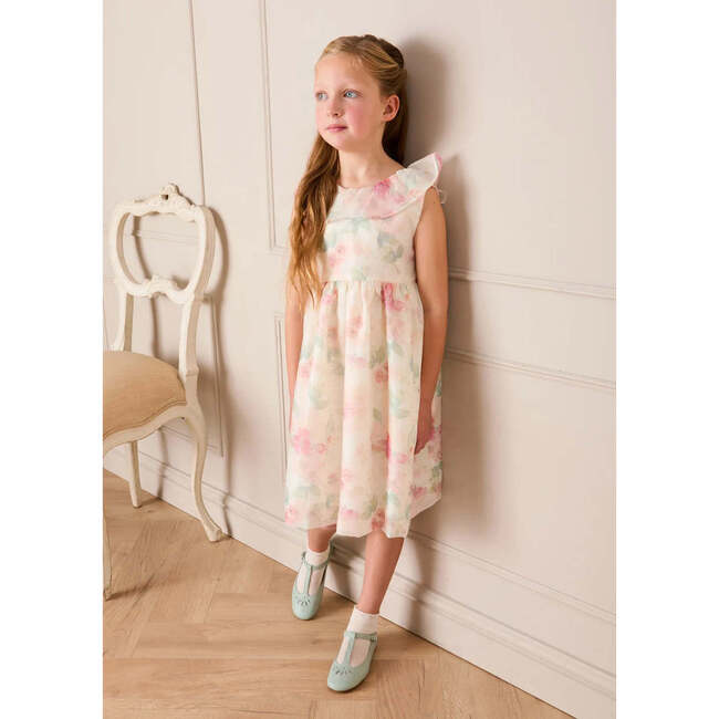 Lillie Floral Sleeveless Dress, Pink - Dresses - 4