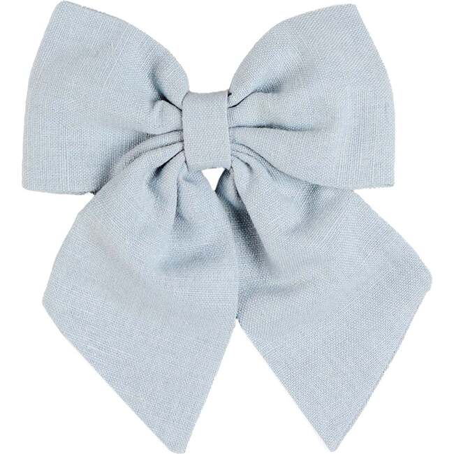 Large Bow Hair Clip, Sky Blue