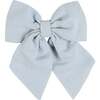 Large Bow Hair Clip, Sky Blue - Hair Accessories - 1 - thumbnail