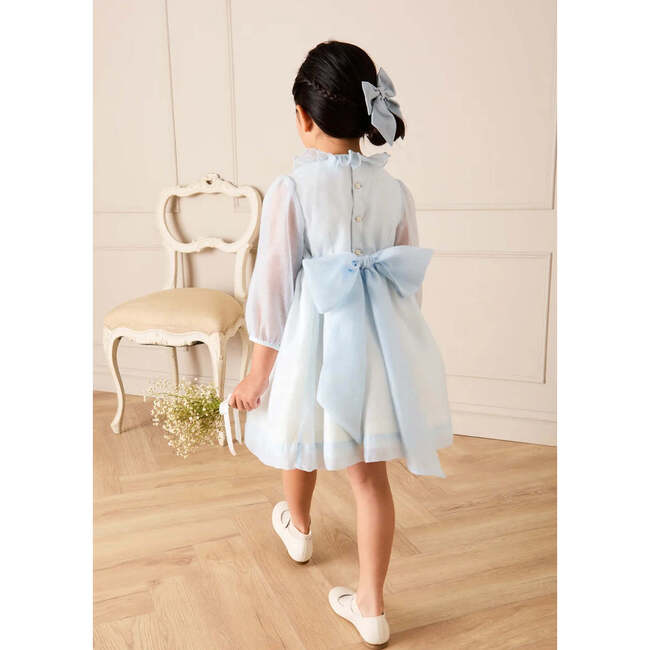 Large Bow Hair Clip, Sky Blue - Hair Accessories - 3