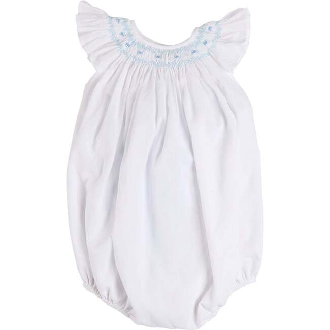 Hand Smocked Romper, Blue