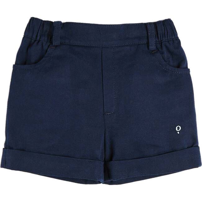 Insignia Elasticated Waist Turn-up Shorts, Navy