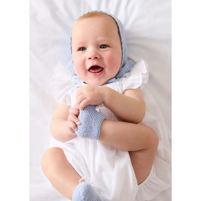 Hand Smocked Romper, Blue