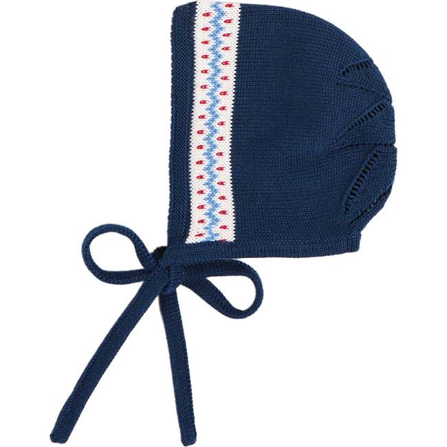 Fair Isle Bonnet, Navy