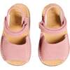 Open Toe Suede Sandals, Pink - Sandals - 1 - thumbnail