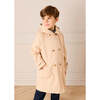 Double Breasted George Check Lined Rain Coat With Detachable Hood, Beige - Raincoats - 2