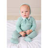 Diamond Openwork Three Piece Knitted Set, Sage Green - Mixed Apparel Set - 3