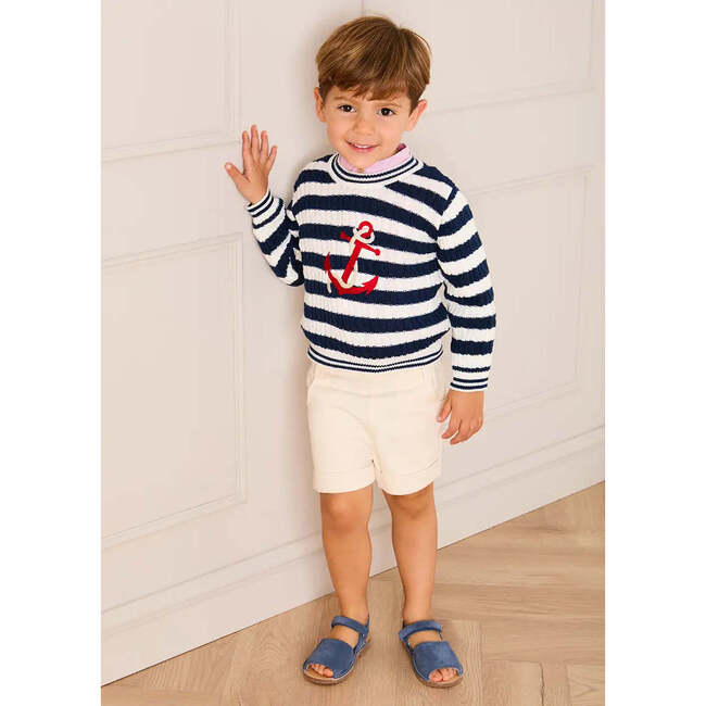 Elasticated Waist Shorts, Cream - Shorts - 3