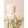Charlotte Floral Hand Smocked Embroidered Collar Short Sleeve Dress With Bloomers, Green - Dresses - 5 - thumbnail