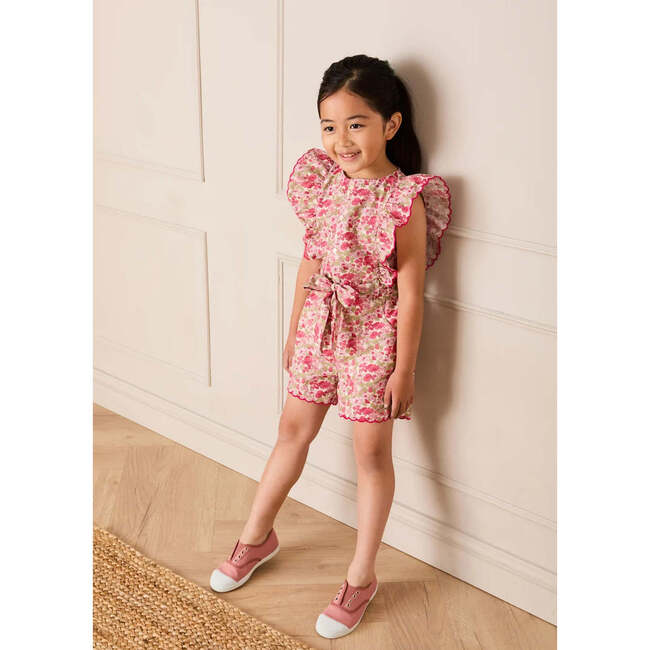 Canvas Plimsolls, Dusty Raspberry - Sneakers - 5