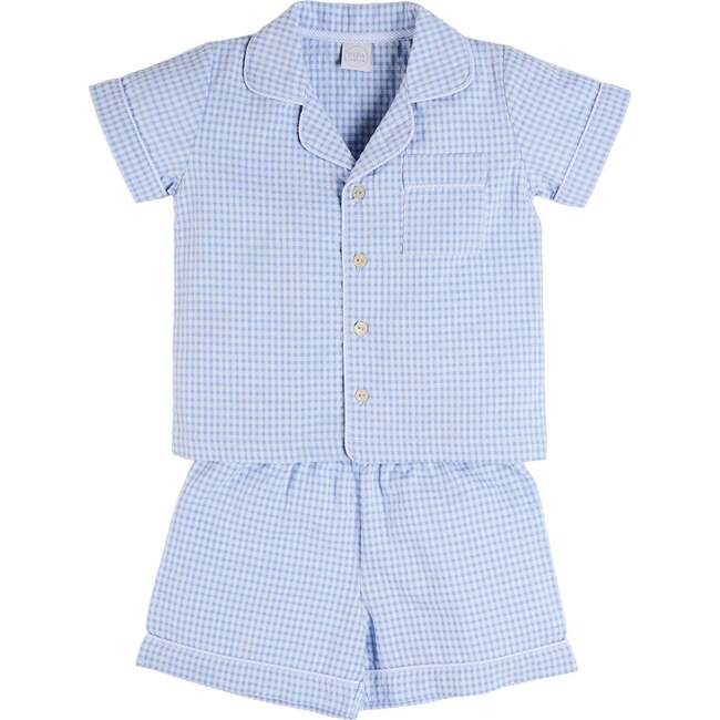 Beauchamp Gingham Short Pyjamas, Blue