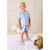 Beauchamp Gingham Short Pyjamas, Blue - Pajamas - 2 - thumbnail