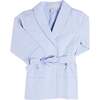 Barnaby Stripe Light Weight Dressing Gown, Blue - Dresses - 1 - thumbnail