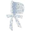 Audrey Toile Hand Smocked  Bonnet, Blue - Hats - 1 - thumbnail