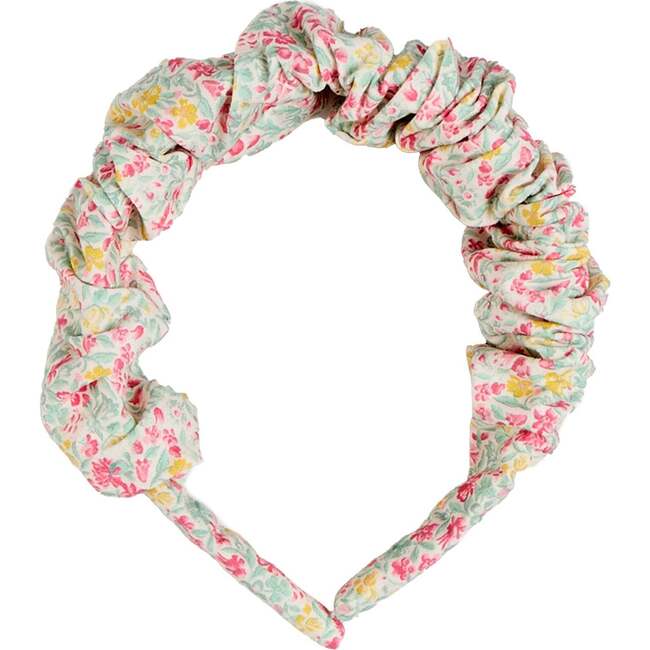 Adelaide Floral Scrunchie Hairband, Pink