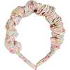 Adelaide Floral Scrunchie Hairband, Pink - Hair Accessories - 1 - thumbnail