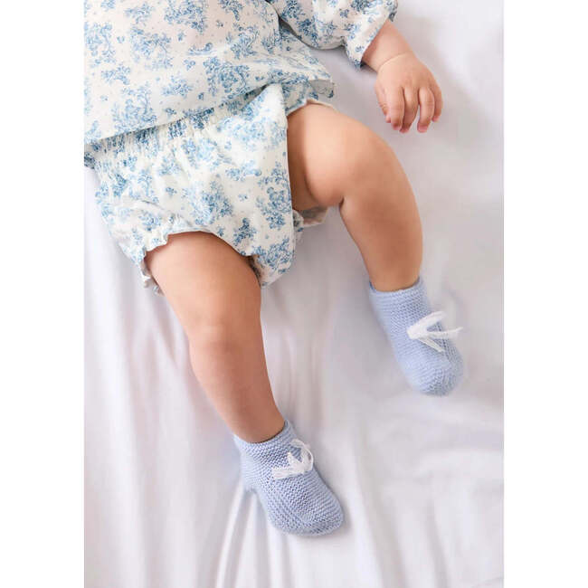 Audrey Toile Elasticated Waist Bloomers, Blue - Bloomers - 7