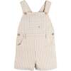 Percy Stripe Insignia Pocket Detail Dungarees, Blue - Pants - 1 - thumbnail