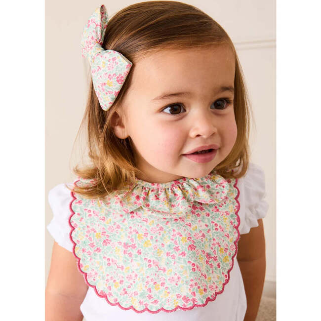 Adelaide Floral Petal Collar Bodysuit, Pink - Onesies - 5