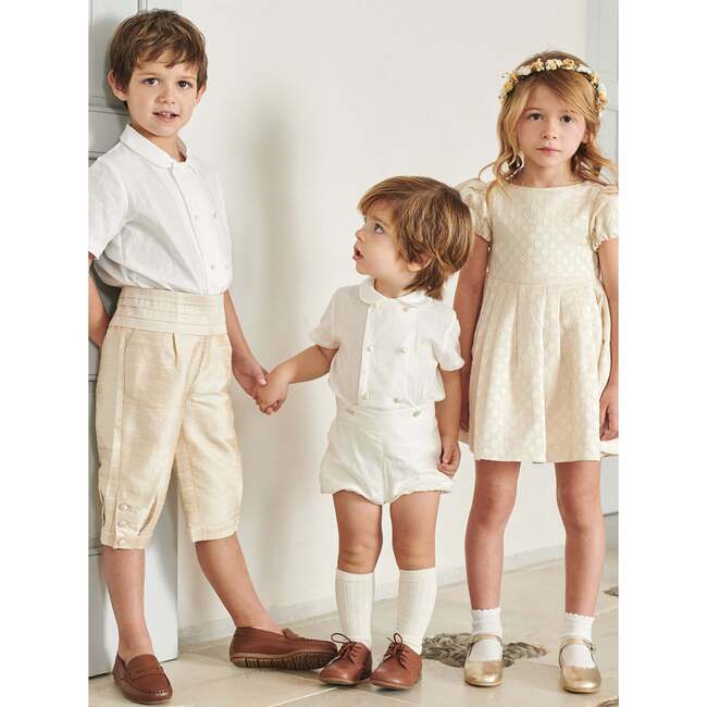 Ivory Edith Jacquard Ceremony Girl Dress