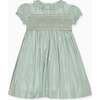 Sage Verity Silk Ceremony Girl Hand-Smocked Dress - Dresses - 1 - thumbnail