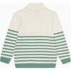 Sage Stripe Goyo Cotton Boy Jumper - Sweaters - 2