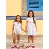 Ivory Rose Stripe Lana Girl Dress - Dresses - 2