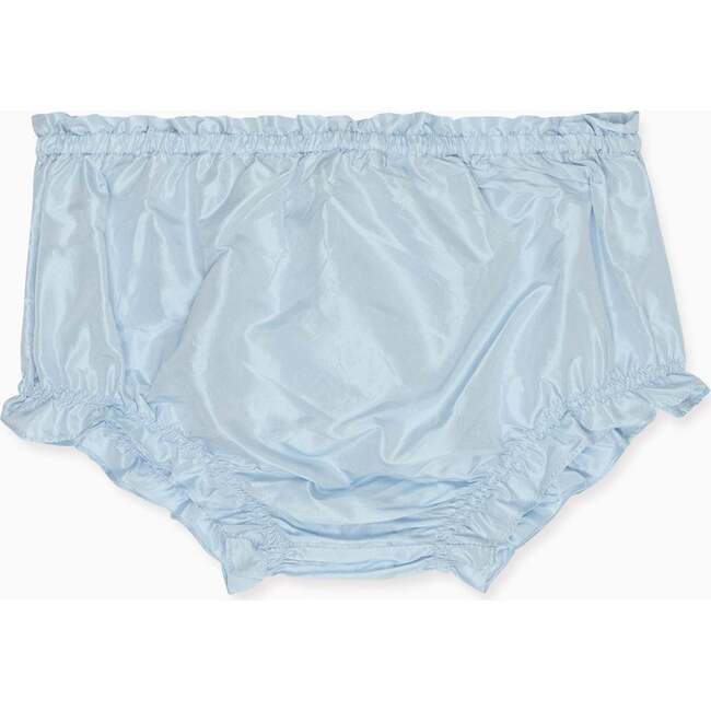 Light Blue Manon Silk Ceremony Baby Girl Bloomers