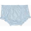 Light Blue Manon Silk Ceremony Baby Girl Bloomers - Bloomers - 1 - thumbnail