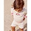 Red Stripe Ancla Cotton Baby Knitted Set - Mixed Apparel Set - 2
